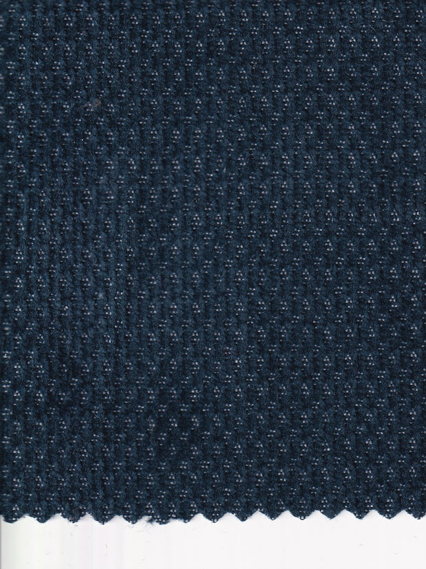 tissu velours de coton caviar chic bleu noir