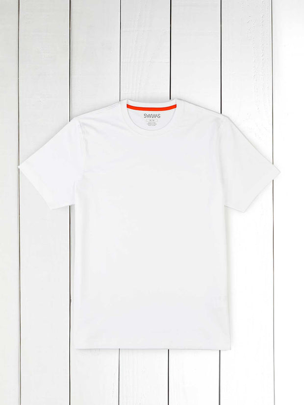 tee-shirt Swims blanc en coton Pima