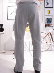 grey quilted jersey Lazy Wear trousers