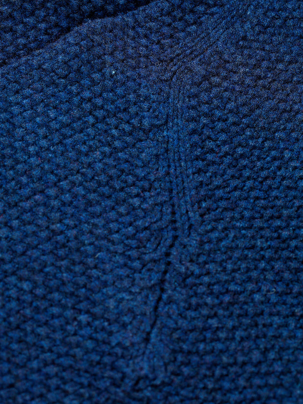 pull-over harley superfine lambswool bleu encre à col rond