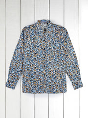 print design cotton poplin truman shirt 
