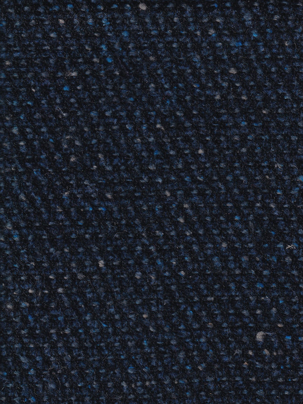 tissu chenille laine et coton bleue écaille