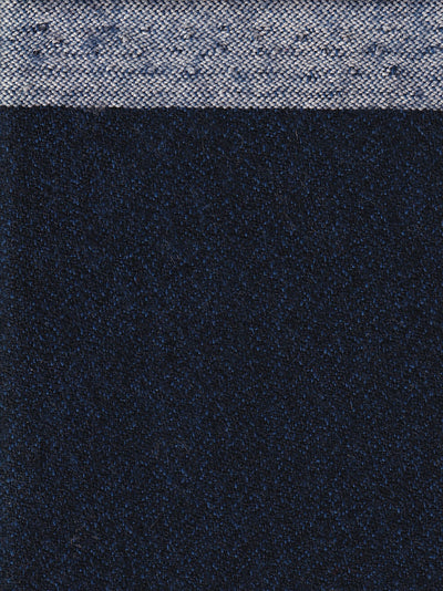tissu flanelle pure laine encre et noire