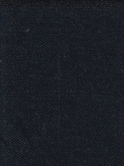 tissu toile de laine et coton navy and brown