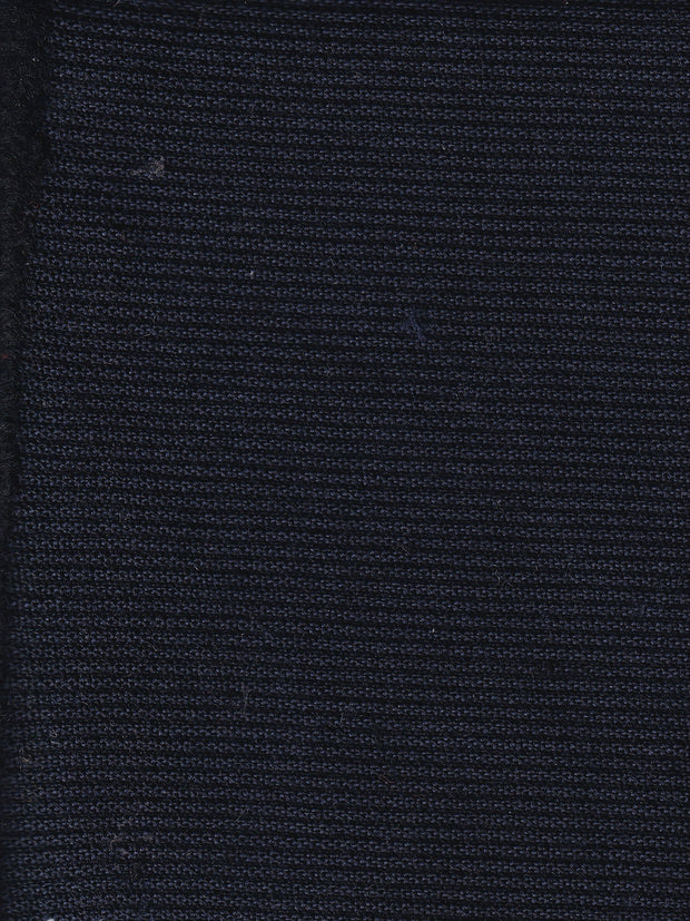 tissu ottoman de laine et coton marine
