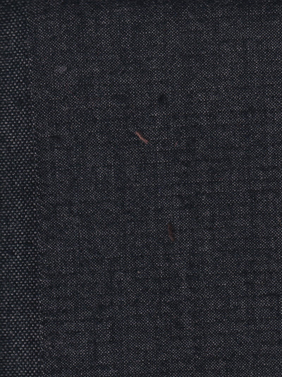 tissu toile de laine et coton anthracite