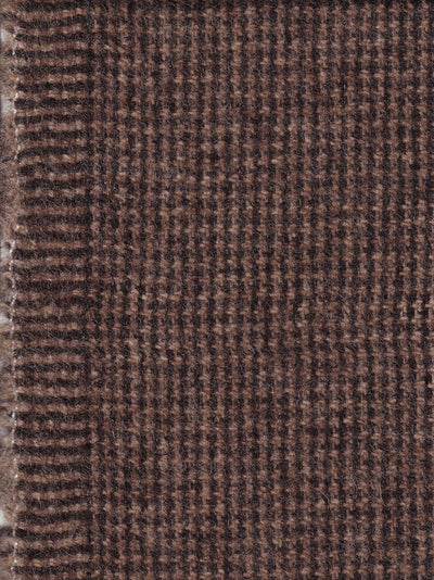 tissu en super soft tweed à motif pin point brun