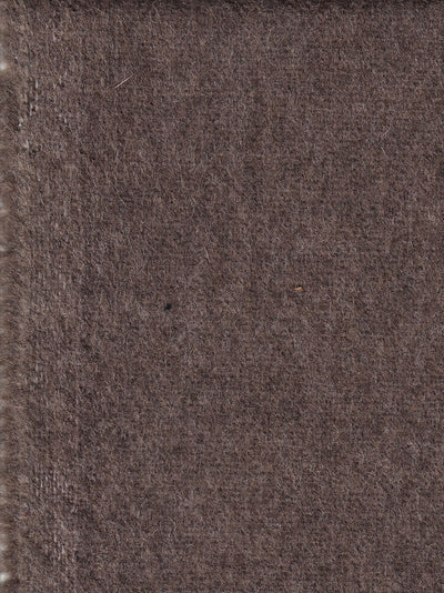 tissu laine double-face chocolat sur marron glacé