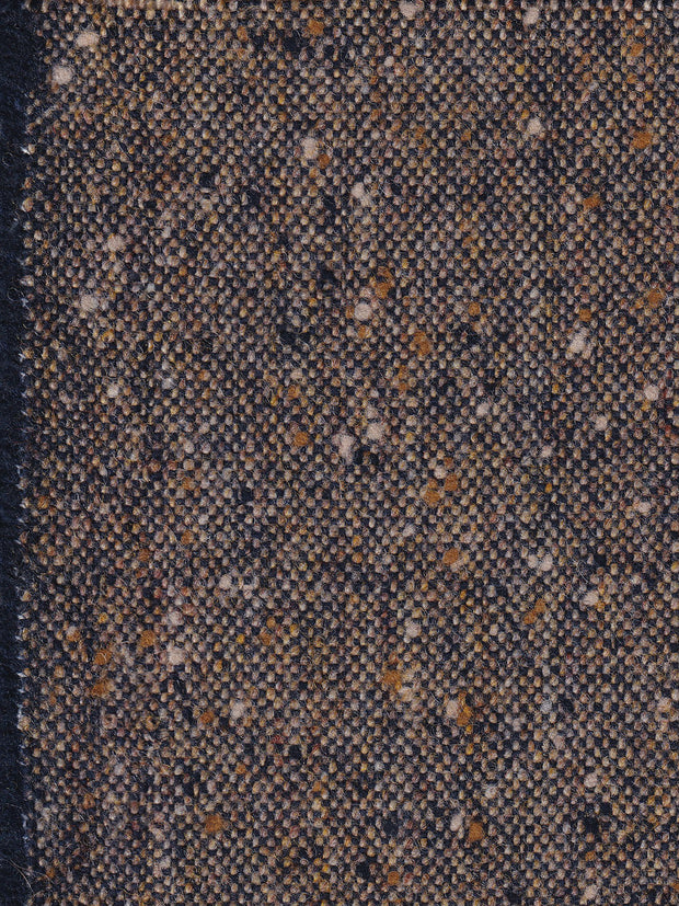 tissu Donegall tweed brun or