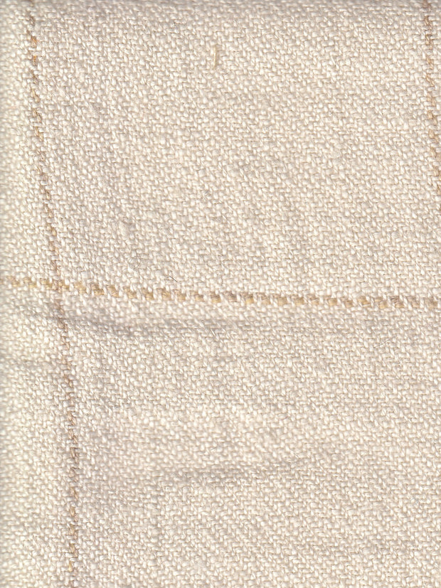 tissu drap de laine et coton window pane ivoire