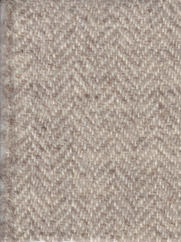 tissu de laine à chevrons en pur mérinos non teint