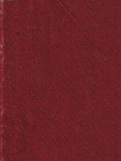 tissu en drap de laine rouge tomette