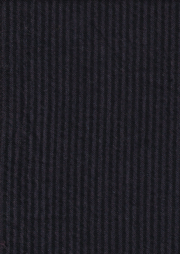 tissu seersucker de laine et coton prune noire