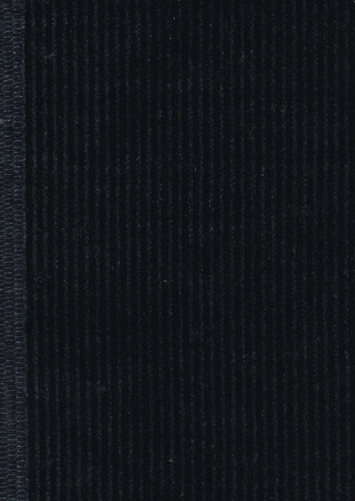 tissu velours de coton bleu gris noir