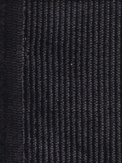 tissu velours de coton gris sur noir