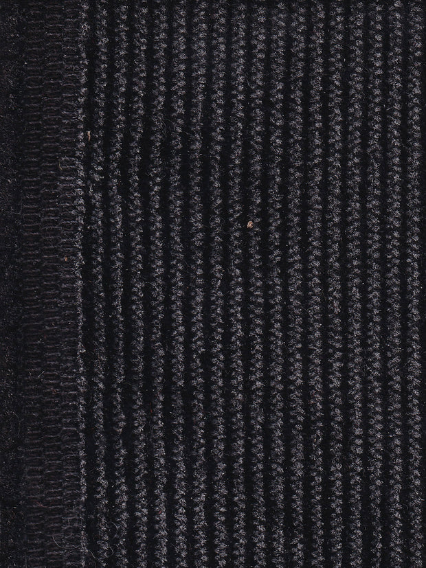 tissu velours de coton gris sur noir