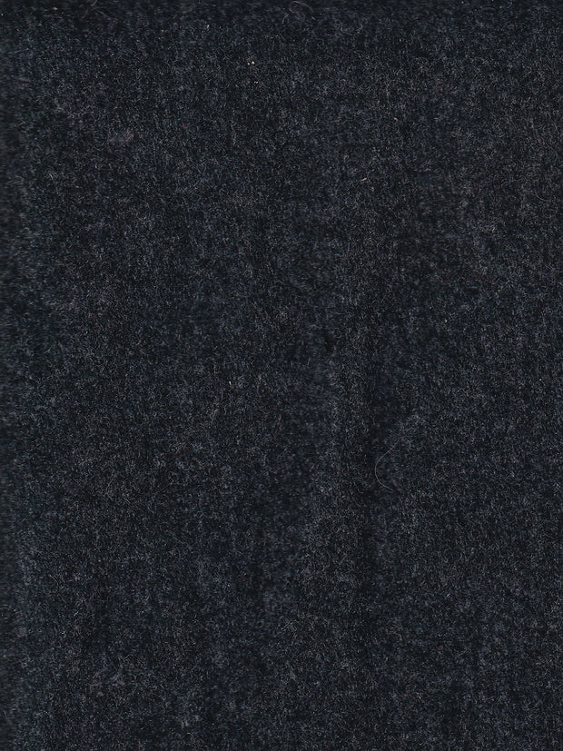 tissu drap de laine duveteux charcoal
