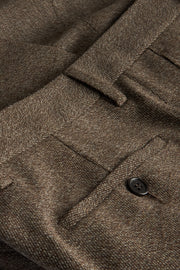 pantalon siza coupe ajustée en cavalry twill ébène