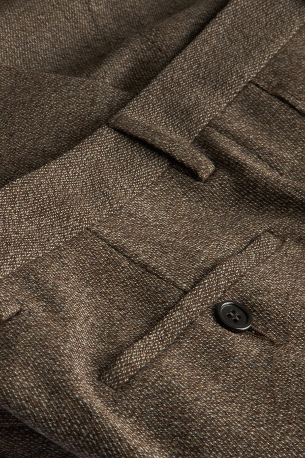 pantalon siza coupe ajustée en cavalry twill ébène