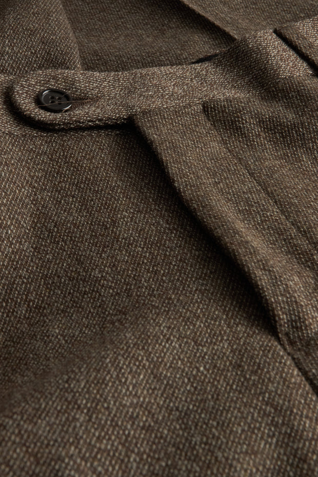 pantalon siza coupe ajustée en cavalry twill ébène