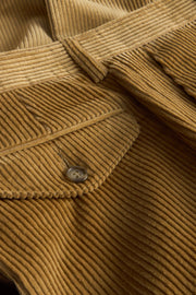 pantalon jules coupe ample en velours de laine sable