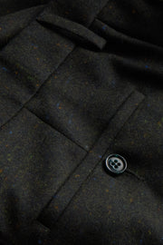 pantalon siza coupe ajustée en donegal tweed brocéliande