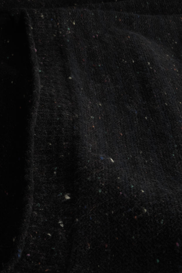 pull Inis Meain à col cheminée en laine et cachemire à rayures irrégulières blue note