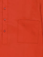 coq de roche tencel® mao-collar shirt