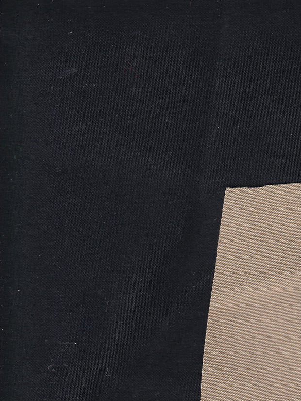 tissu technique imperméable encre sur beige