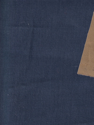tissu technique coton imperméable double-face bleu sur sable