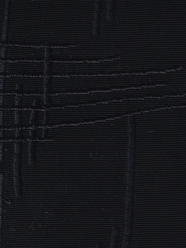 tissu jacquard de coton motifs japonais noirs