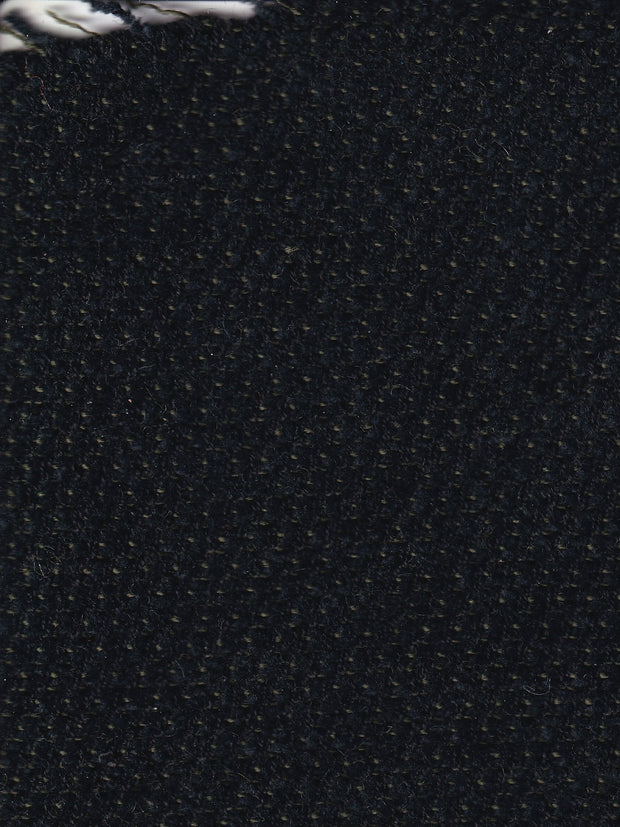 tissu en chenille de laine et coton vert marin