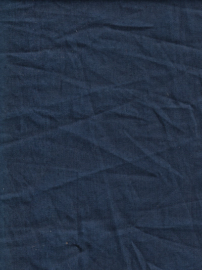 tissu toile de coton élasthanne bleu scandinave
