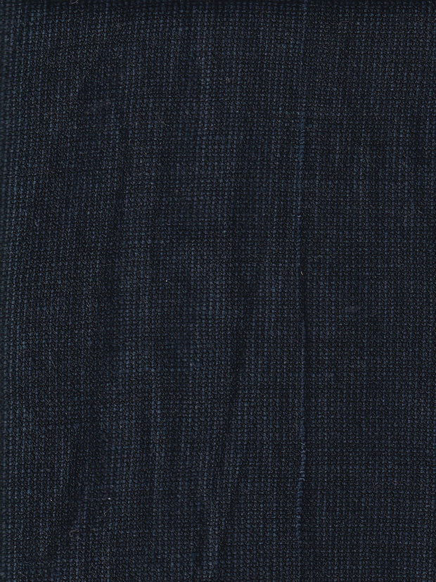 tissu toile de coton et lin extensible bleu charcoal