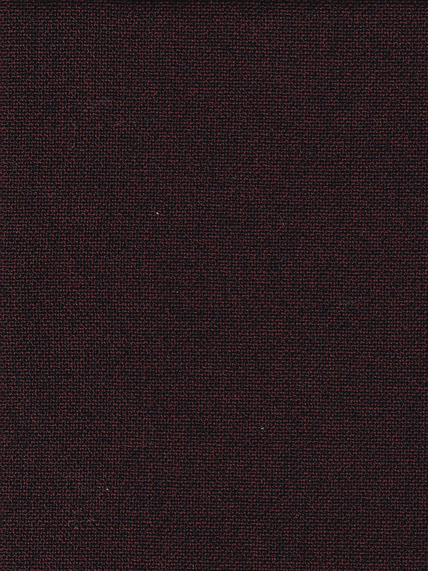 tissu toile de laine extensible bordeaux