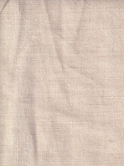 tissu toile de lin hopsack écrue