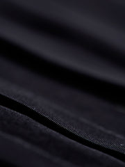 chemise tchekhov à plastron plissé en popeline black de luxe