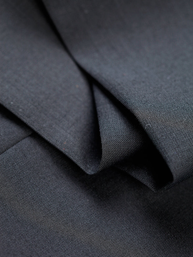 black “cold wool” cloth bari slim city trousers
