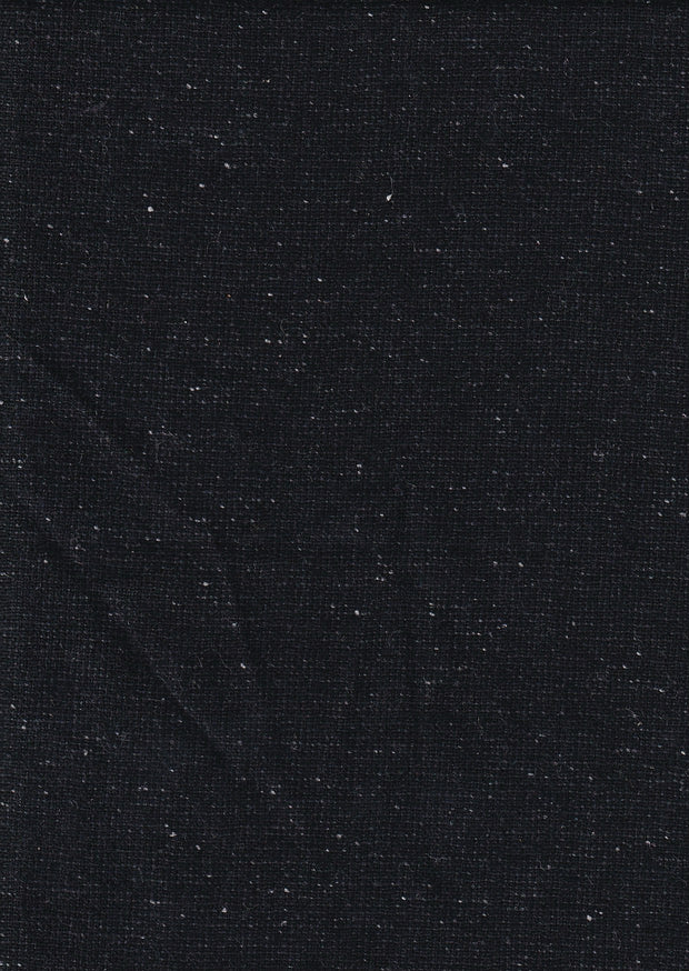 tissu crêpe de laine black stars