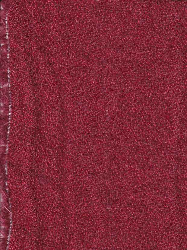 tissu en crêpe de lin rouge