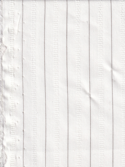 tissu en coton et polyester rayures grises