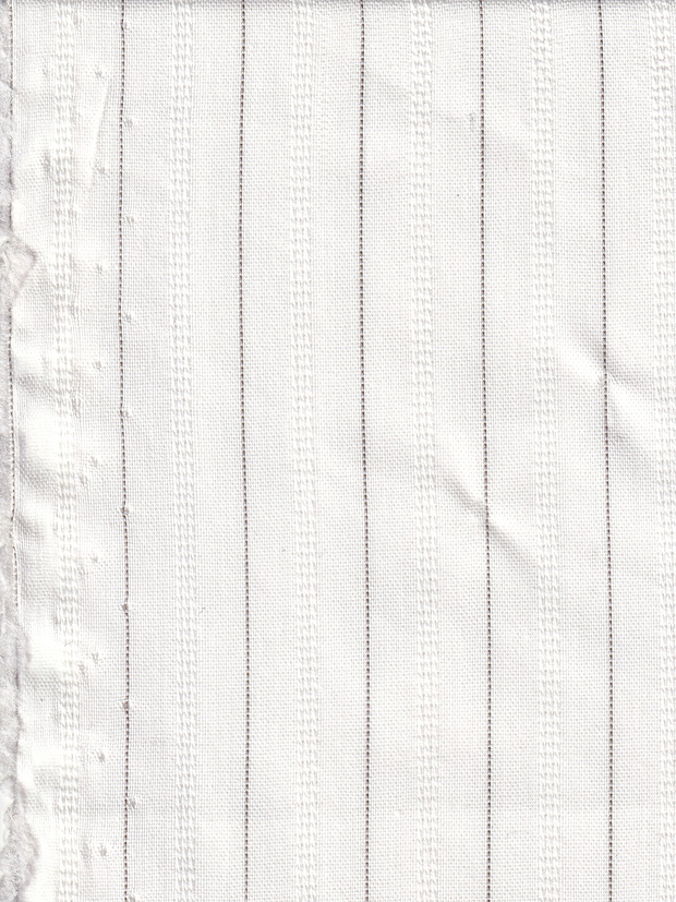 tissu en coton et polyester rayures grises