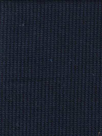 tissu toile de coton et laine pin point blue & black