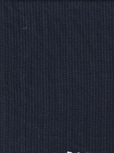 tissu serge de coton et lin bleu merlin à fines rayures