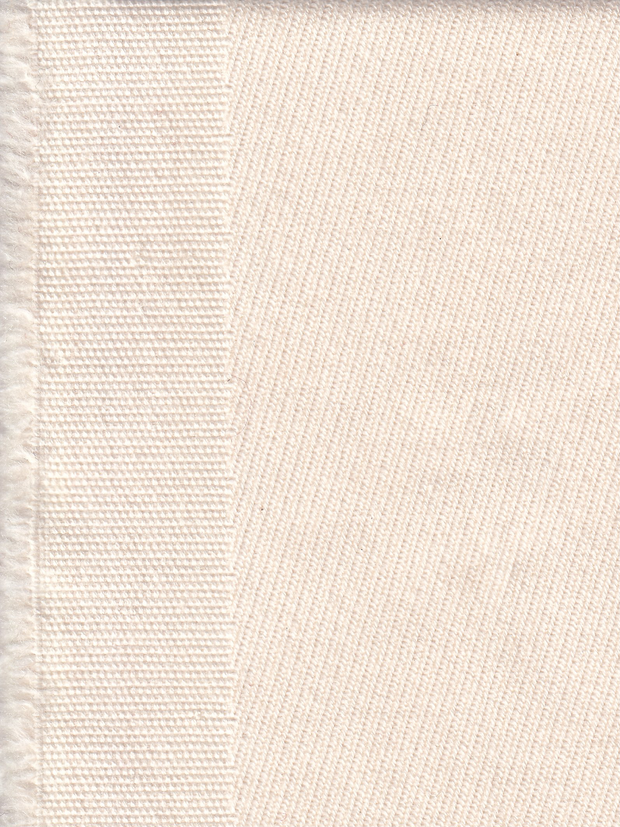 tissu en serge de coton et laine ivoire