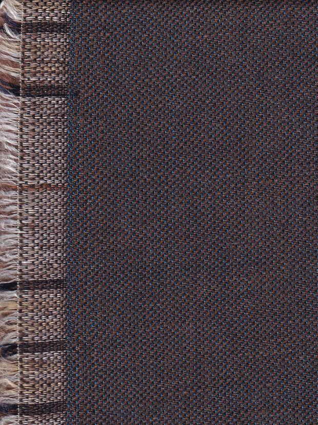 tissu toile pur lin double-face quetsche sur motifs tartans écrus
