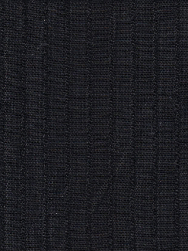 tissu en laine infroissable noir à rayures black panther