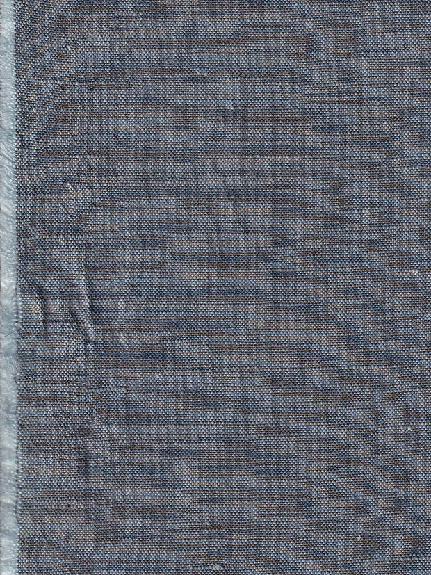 tissu toile de Tencel© et lin blue métal