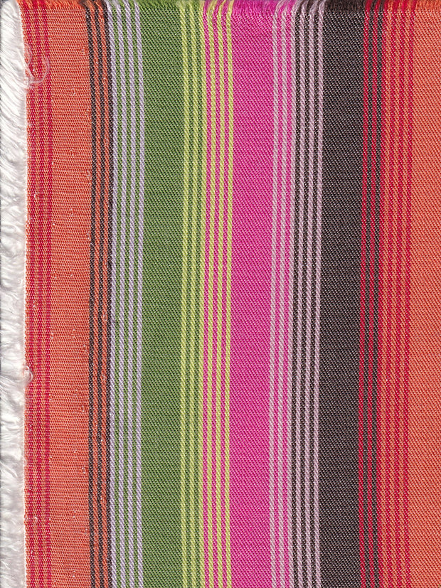 tissu doublure 100 % coton à rayures multicolores