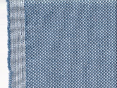 tissu serge de coton et laine bleu-sable
